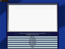 Tablet Screenshot of creativecontentmedia.com
